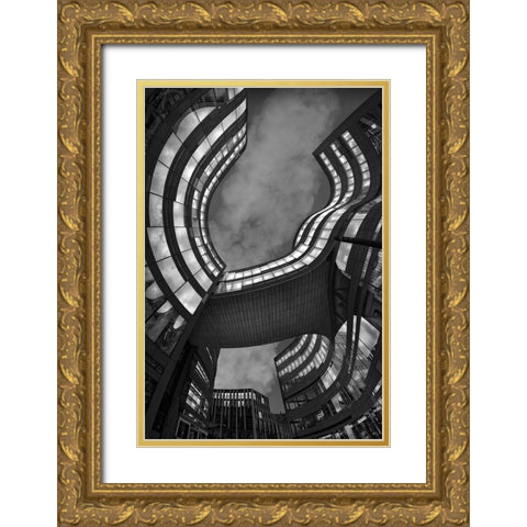 KaÂ–-Bogen Gold Ornate Wood Framed Art Print with Double Matting by Mothes, Wolfgang