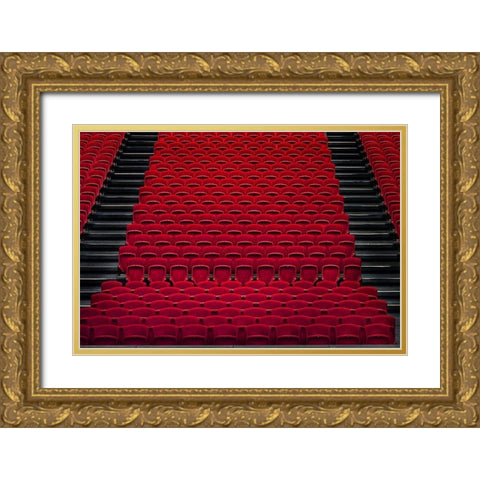 Theater Gold Ornate Wood Framed Art Print with Double Matting by Hawerkamp, Hans-Wolfgang