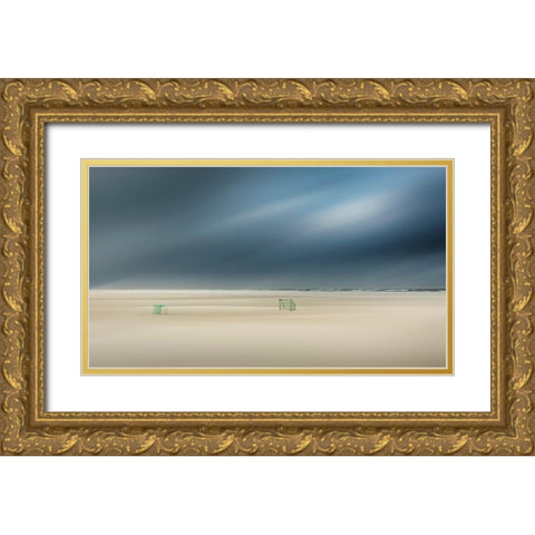 Game Over Gold Ornate Wood Framed Art Print with Double Matting by Van Son, Greetje