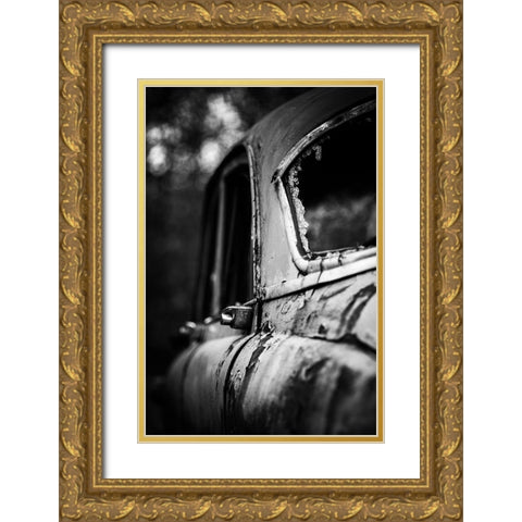 Scrap Car Gold Ornate Wood Framed Art Print with Double Matting by Pettersson, Benny