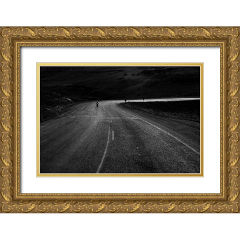 Bend Gold Ornate Wood Framed Art Print with Double Matting by Sahin, Ramiz