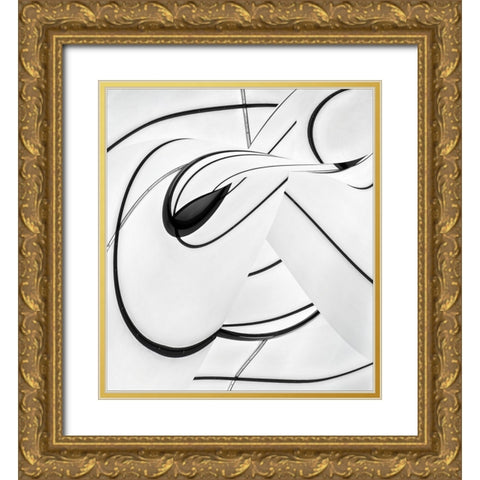 Optimist Gold Ornate Wood Framed Art Print with Double Matting by Claes, Gilbert