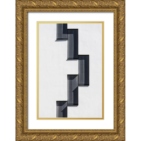 Vienna-Wu-Wien Xiii Gold Ornate Wood Framed Art Print with Double Matting by Tessarolo, Franco