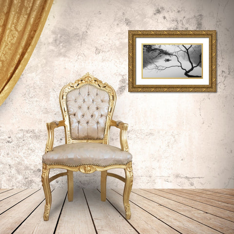 Fog Gold Ornate Wood Framed Art Print with Double Matting by Z, Bingo