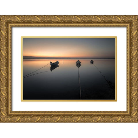 *** Gold Ornate Wood Framed Art Print with Double Matting by Faria, Marco