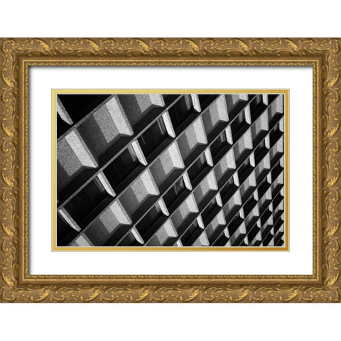 Solid As A Rock Gold Ornate Wood Framed Art Print with Double Matting by van de, Jeroen