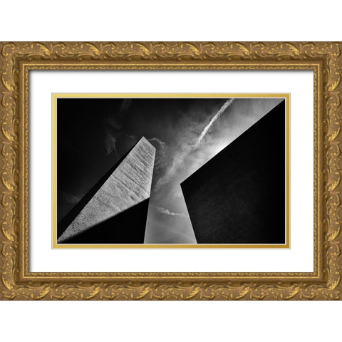 Monolith Gold Ornate Wood Framed Art Print with Double Matting by Klabus, Ales