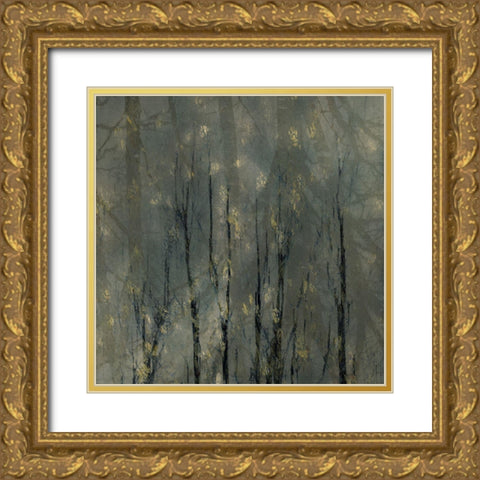 Bald Trees Gold Ornate Wood Framed Art Print with Double Matting by Talen, Nel