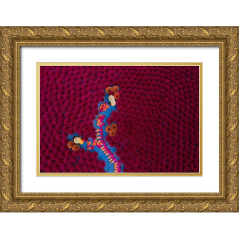 Working Incense Gold Ornate Wood Framed Art Print with Double Matting by Khan Ronnie, Azim