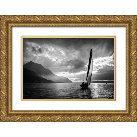 Bol Dor Gold Ornate Wood Framed Art Print with Double Matting by Fangueiro, Jose