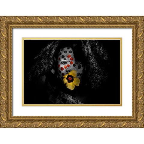 The Joker Gold Ornate Wood Framed Art Print with Double Matting by Yosifov, Svetlin