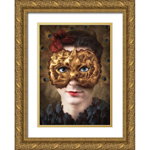 Duality Gold Ornate Wood Framed Art Print with Double Matting by Kiciak, Christophe