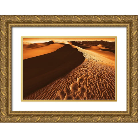 Death Valley Gold Ornate Wood Framed Art Print with Double Matting by Kreiten, Mike