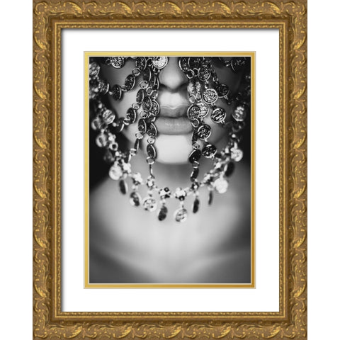 Mystacrieuse Gold Ornate Wood Framed Art Print with Double Matting by Cherkaoui, Fatima