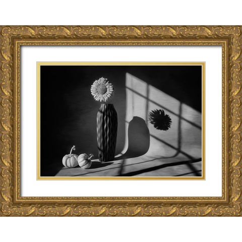 Shine Day Gold Ornate Wood Framed Art Print with Double Matting by Jacobs, Lydia