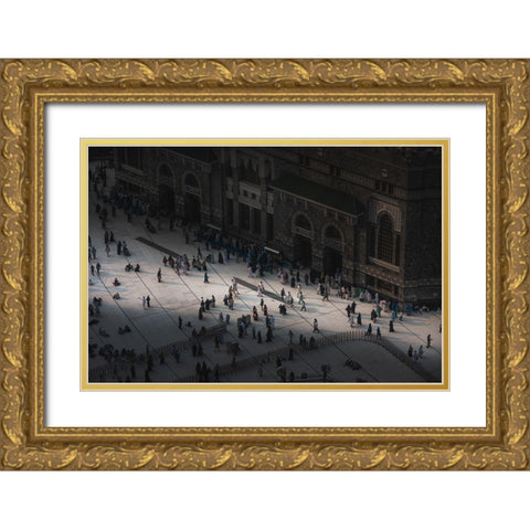 The Light Gold Ornate Wood Framed Art Print with Double Matting by Alamir, Ammar