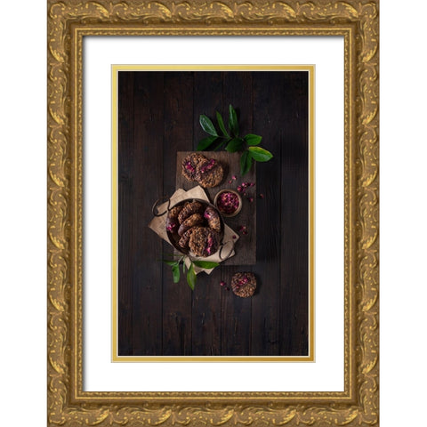 4-Ingredient Breakfast Cookies Gold Ornate Wood Framed Art Print with Double Matting by Popescu, Diana