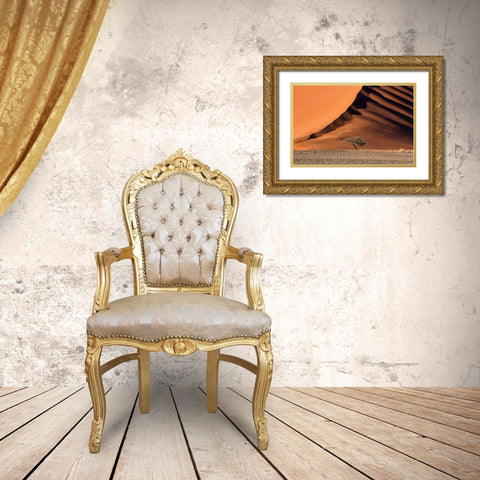 The Dune And The Tree Gold Ornate Wood Framed Art Print with Double Matting by Ruoppolo, Luigi