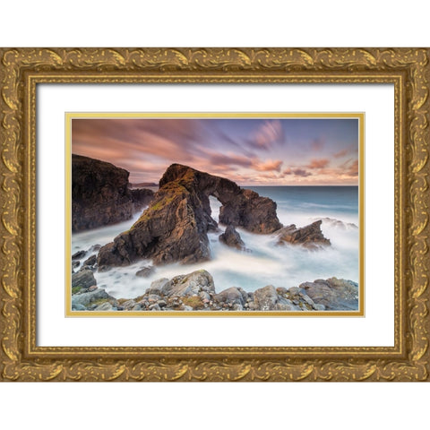 Standing In The Wind Gold Ornate Wood Framed Art Print with Double Matting by Ruoppolo, Luigi