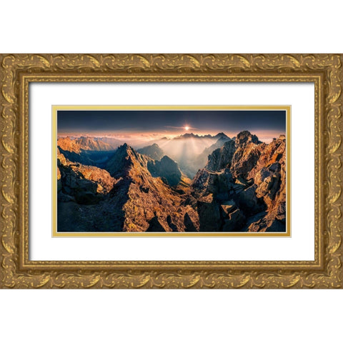 Rysy Gold Ornate Wood Framed Art Print with Double Matting by Nienartowicz, Karol