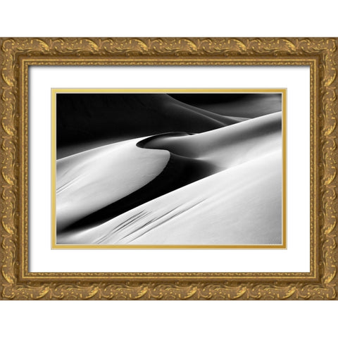 Untitled Gold Ornate Wood Framed Art Print with Double Matting by Momeni, Mohammadreza