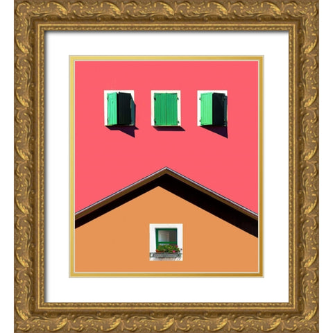 Homage To Italy Gold Ornate Wood Framed Art Print with Double Matting by Orbach, Arnon