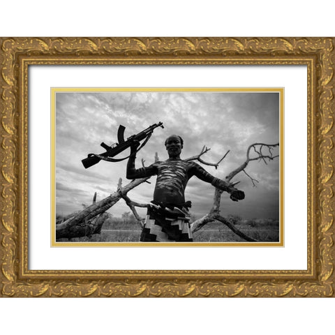 Freedom 3 Gold Ornate Wood Framed Art Print with Double Matting by Yosifov, Svetlin