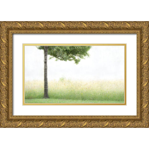 Summer joy Gold Ornate Wood Framed Art Print with Double Matting by Claes, Gilbert
