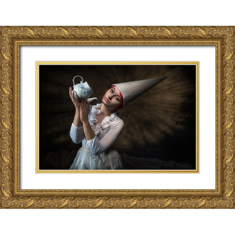 Untold Dreams Gold Ornate Wood Framed Art Print with Double Matting by Galon Ma, Derek