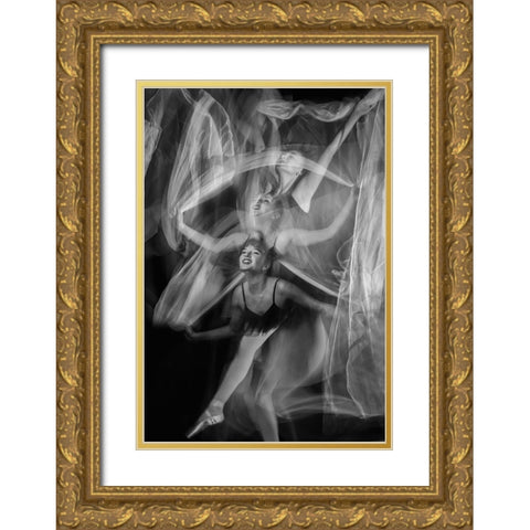 Pure Joy Gold Ornate Wood Framed Art Print with Double Matting by Holmstrom, Katarina