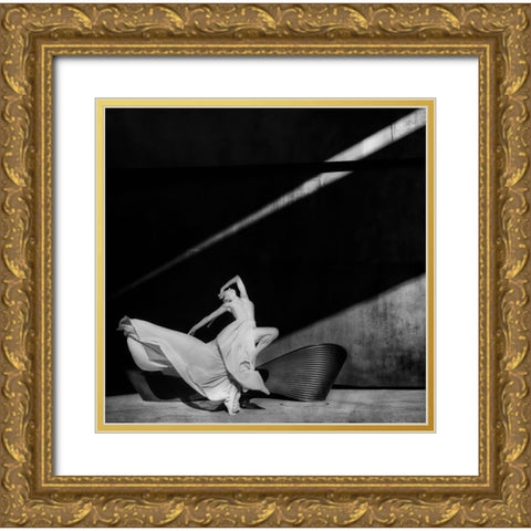 Dancing With The Light Gold Ornate Wood Framed Art Print with Double Matting by Pansky, Rachel