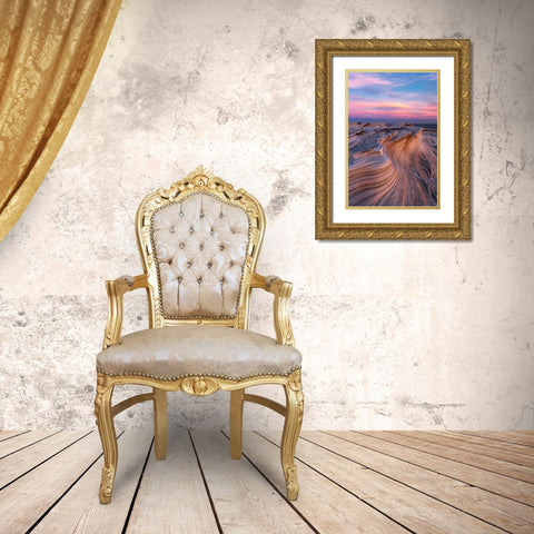 Among The Waves Gold Ornate Wood Framed Art Print with Double Matting by Gorlin, Anton