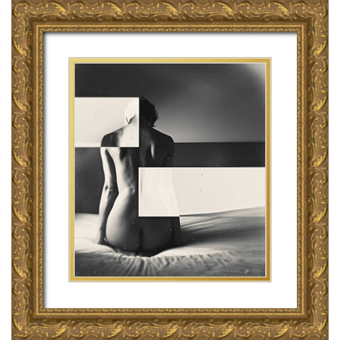 Untitled Gold Ornate Wood Framed Art Print with Double Matting by Bousca, Bogdan