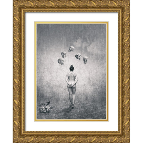 The Bone Collector Gold Ornate Wood Framed Art Print with Double Matting by MOHANRAJ, ARUN