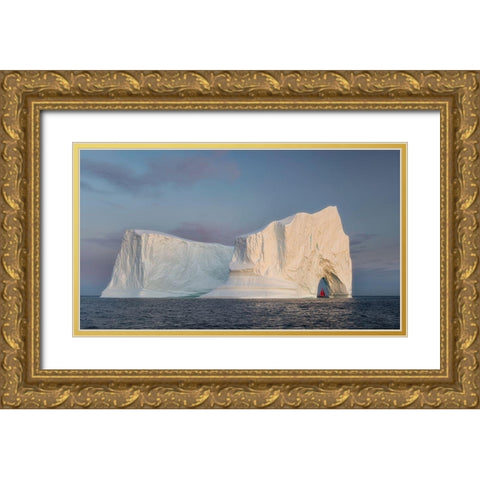 White Giants Gold Ornate Wood Framed Art Print with Double Matting by Macua, Gerald