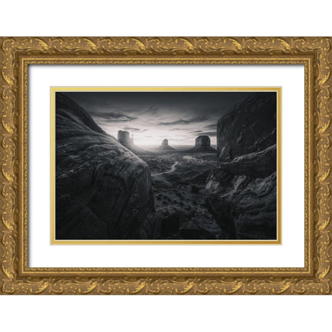 Mvbw Gold Ornate Wood Framed Art Print with Double Matting by Pablo De, Juan