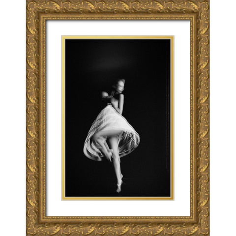 Dancing In The Light Gold Ornate Wood Framed Art Print with Double Matting by Bolgov, Ruslan