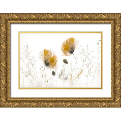 Subtle... Gold Ornate Wood Framed Art Print with Double Matting by Talen, Nel