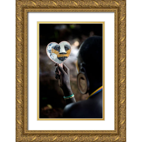 Surma Ix Gold Ornate Wood Framed Art Print with Double Matting by Noriega, Juanra