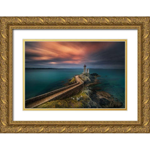 Untitled Gold Ornate Wood Framed Art Print with Double Matting by Rojek, Tomasz