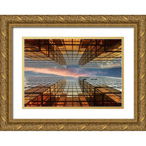 Golden Mirrors Gold Ornate Wood Framed Art Print with Double Matting by Massetti, Fabrizio