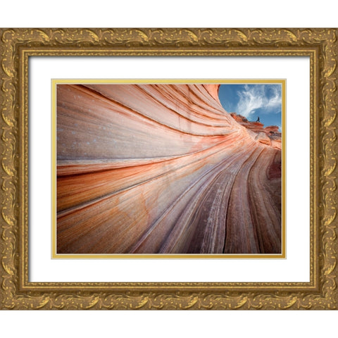 Vanish Point Gold Ornate Wood Framed Art Print with Double Matting by Dou, Shenshen