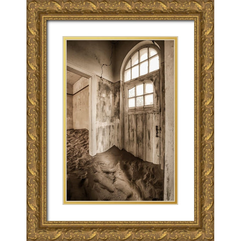 Haunted House Gold Ornate Wood Framed Art Print with Double Matting by Wong, Fion