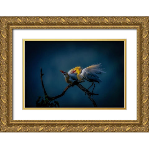 Season Of Joy Gold Ornate Wood Framed Art Print with Double Matting by Yamashita, Takafumi