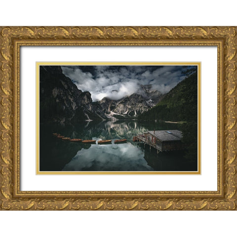 Paradise On Earth Gold Ornate Wood Framed Art Print with Double Matting by Tagliarino, Marco