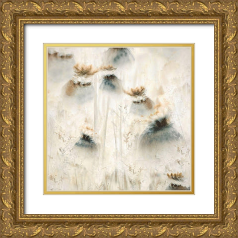 Seed Pods Gold Ornate Wood Framed Art Print with Double Matting by Talen, Nel