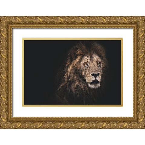 Royalty Gold Ornate Wood Framed Art Print with Double Matting by Loesch, Frederic