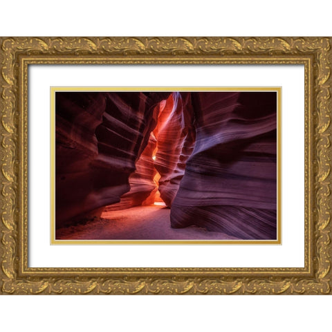 Antelope Gold Ornate Wood Framed Art Print with Double Matting by Alvarez Osorio, Cesar