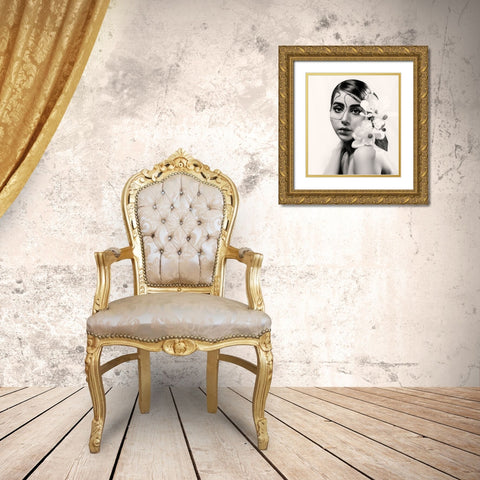 UÂ†OauÂ…UÂ‡OsuÂŒUÂ… Gold Ornate Wood Framed Art Print with Double Matting by Abbasi, Samia