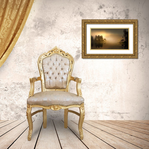 Untitled Gold Ornate Wood Framed Art Print with Double Matting by Tanev, Todor